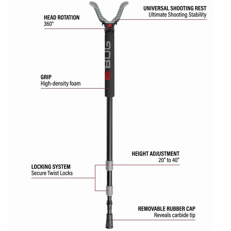 BOG Střelecká podpěra HAVOC SHOOTING STICK MONOPOD