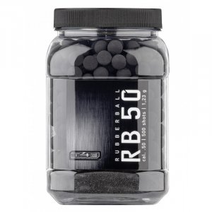 Střely  T4E  Rubberball  RB 50   1,23 g, kal. .50, 500 ks