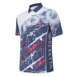 Rush Trident polo triko - Blue & Red