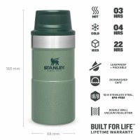 STANLEY Classic series Termo hrnek 250ml zelená