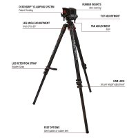 BOG Střelecká hůl Deathgrip Tripod Realtree Excape trojnožka