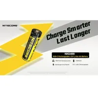 Nitecore NH2400 set 4ks Li-ion AA battery 1,5V 2400mAh USB-C nabíjací port + nabíjací multi kábel