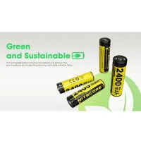 Nitecore NH2400 set 4ks Li-ion AA battery 1,5V 2400mAh USB-C nabíjací port + nabíjací multi kábel