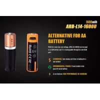 Dobíjecí USB-C baterie Fenix ​​14500 ARB-L14-1600U