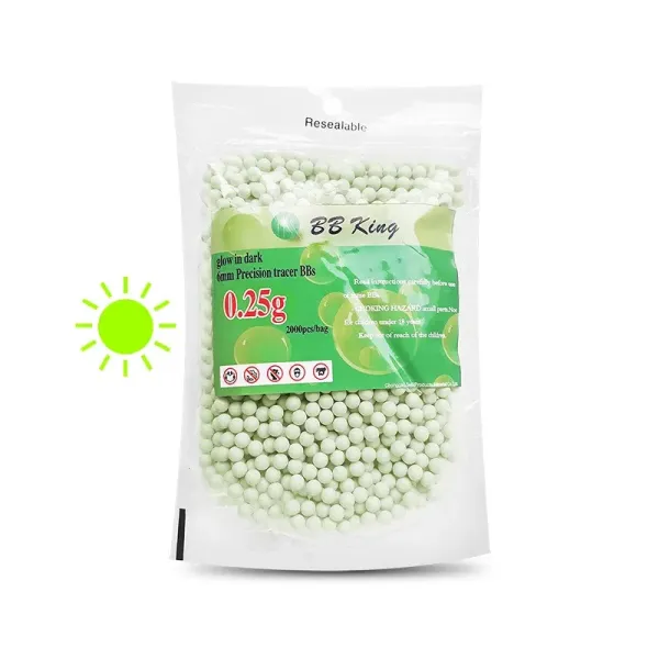 BB King Tracer Svítící Airsoft kuličky BBs 0,25g, 2000ks, kal. 6mm